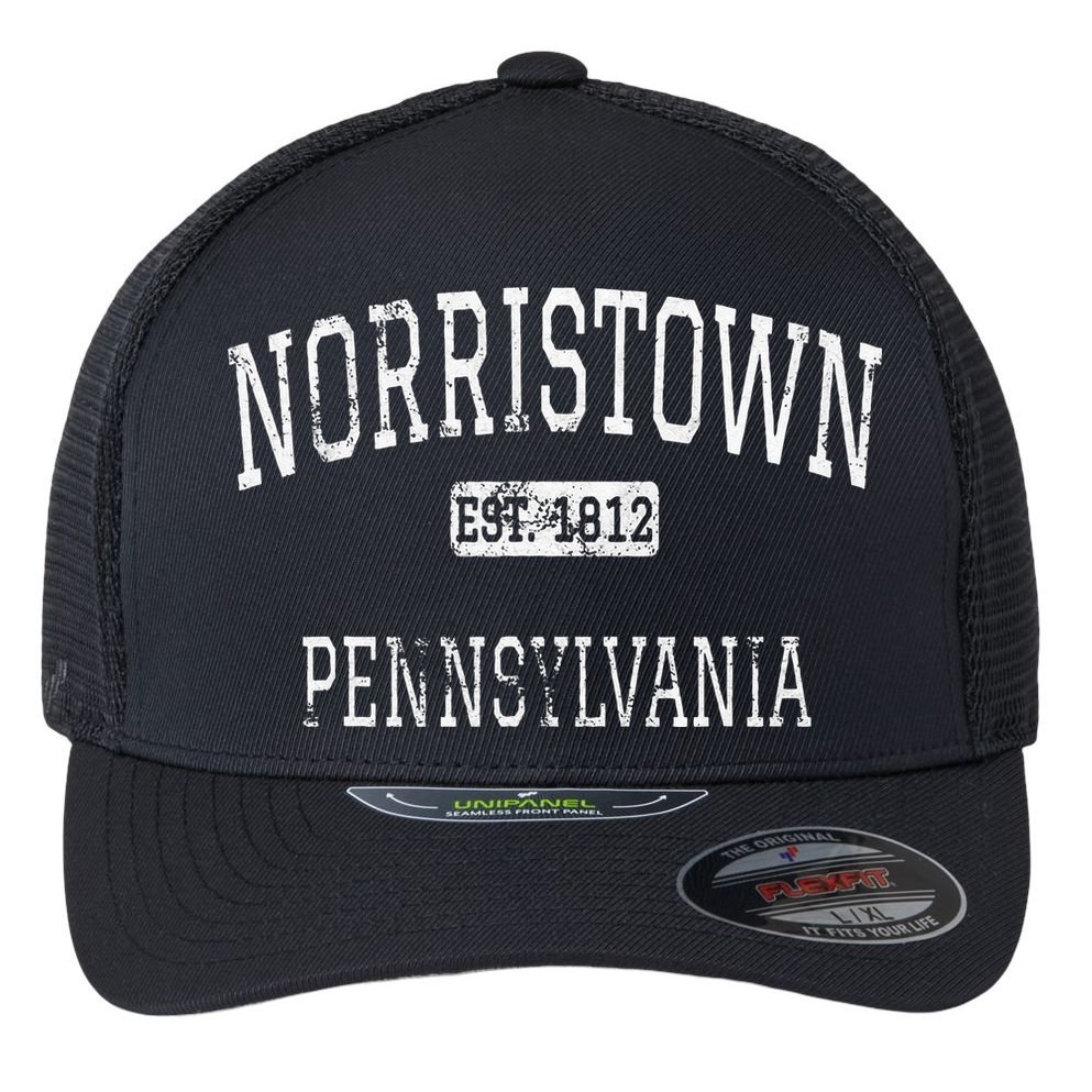 Norristown Pennsylvania PA Vintage Flexfit Unipanel Trucker Cap