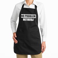 No Problem Problem Full-Length Apron With Pockets