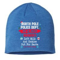 North Pole Police Dept Bribery Left Milk Cookies For Santa Gift Sustainable Beanie