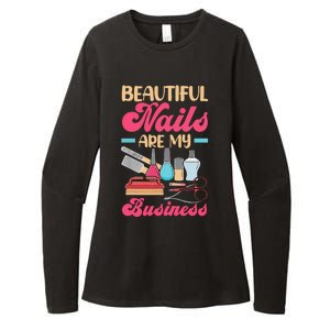 Nail Polish Pedicurist Manicurist For Nail Artists Nail Tech Womens CVC Long Sleeve Shirt