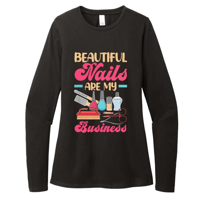 Nail Polish Pedicurist Manicurist For Nail Artists Nail Tech Womens CVC Long Sleeve Shirt