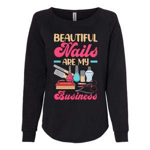 Nail Polish Pedicurist Manicurist For Nail Artists Nail Tech Womens California Wash Sweatshirt