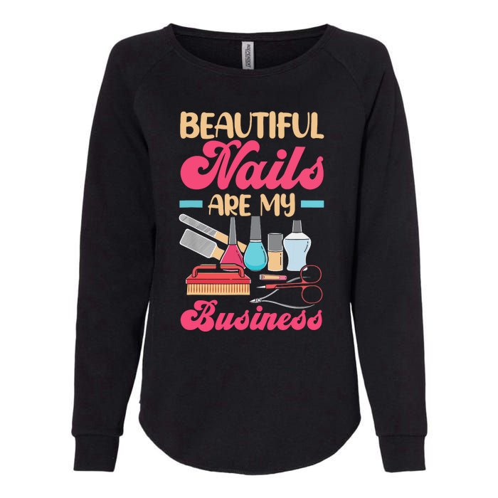 Nail Polish Pedicurist Manicurist For Nail Artists Nail Tech Womens California Wash Sweatshirt