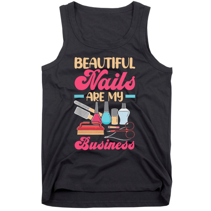 Nail Polish Pedicurist Manicurist For Nail Artists Nail Tech Tank Top