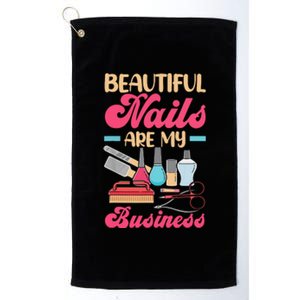 Nail Polish Pedicurist Manicurist For Nail Artists Nail Tech Platinum Collection Golf Towel