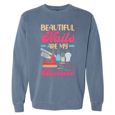 Nail Polish Pedicurist Manicurist For Nail Artists Nail Tech Garment-Dyed Sweatshirt