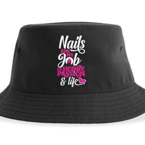 Nail Polish Pedicurist Manicurist For Nail Artists Quote Sustainable Bucket Hat