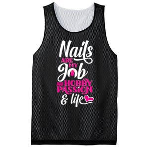 Nail Polish Pedicurist Manicurist For Nail Artists Quote Mesh Reversible Basketball Jersey Tank