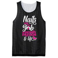 Nail Polish Pedicurist Manicurist For Nail Artists Quote Mesh Reversible Basketball Jersey Tank