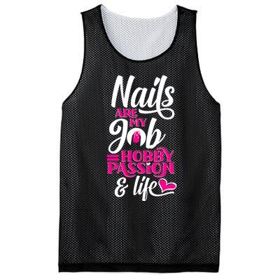 Nail Polish Pedicurist Manicurist For Nail Artists Quote Mesh Reversible Basketball Jersey Tank