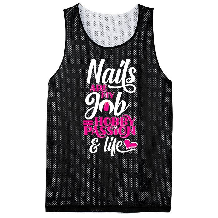 Nail Polish Pedicurist Manicurist For Nail Artists Quote Mesh Reversible Basketball Jersey Tank