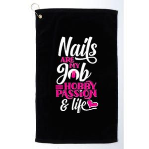 Nail Polish Pedicurist Manicurist For Nail Artists Quote Platinum Collection Golf Towel