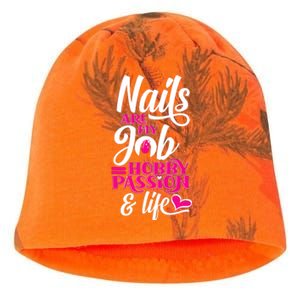 Nail Polish Pedicurist Manicurist For Nail Artists Quote Kati - Camo Knit Beanie