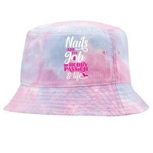 Nail Polish Pedicurist Manicurist For Nail Artists Quote Tie-Dyed Bucket Hat