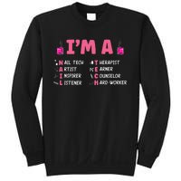 Nail Polish Pedicurist Manicurist Im A Nail Tech Sweatshirt