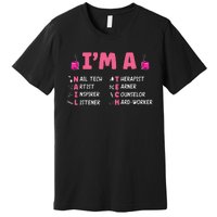 Nail Polish Pedicurist Manicurist Im A Nail Tech Premium T-Shirt