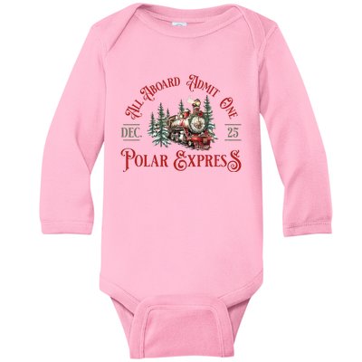 North Pole P.O.L.A.R E.X.P.R.E.S.S All Abroad Family Matching Baby Long Sleeve Bodysuit