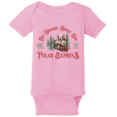 North Pole P.O.L.A.R E.X.P.R.E.S.S All Abroad Family Matching Baby Bodysuit