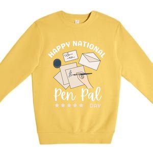 National Pen Pal Day Gift Premium Crewneck Sweatshirt