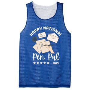 National Pen Pal Day Gift Mesh Reversible Basketball Jersey Tank