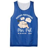 National Pen Pal Day Gift Mesh Reversible Basketball Jersey Tank