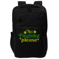 No Pinghihg Please Retro St Patrick Day Cute Shamrock Impact Tech Backpack