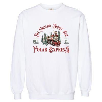 North Pole P.O.L.A.R E.X.P.R.Es..S All Abroad Family Matching Garment-Dyed Sweatshirt