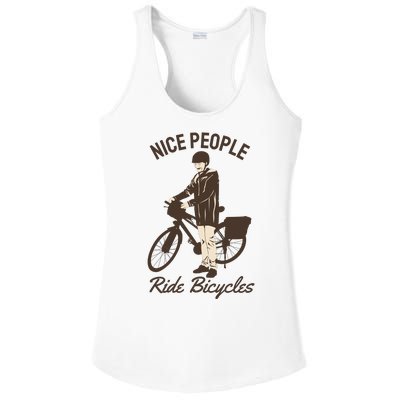 Nice People Ride Bicycles Ladies PosiCharge Competitor Racerback Tank