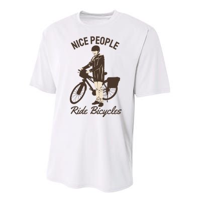 Nice People Ride Bicycles Performance Sprint T-Shirt