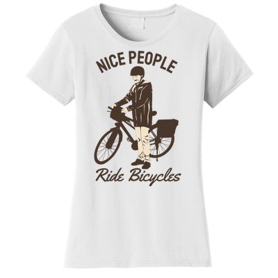 Nice People Ride Bicycles Women's T-Shirt