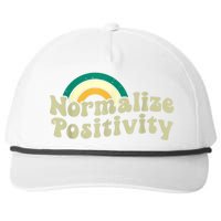 Normalize Positivity Rainbow Funny Vintage Snapback Five-Panel Rope Hat