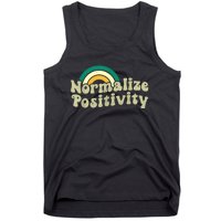 Normalize Positivity Rainbow Funny Vintage Tank Top