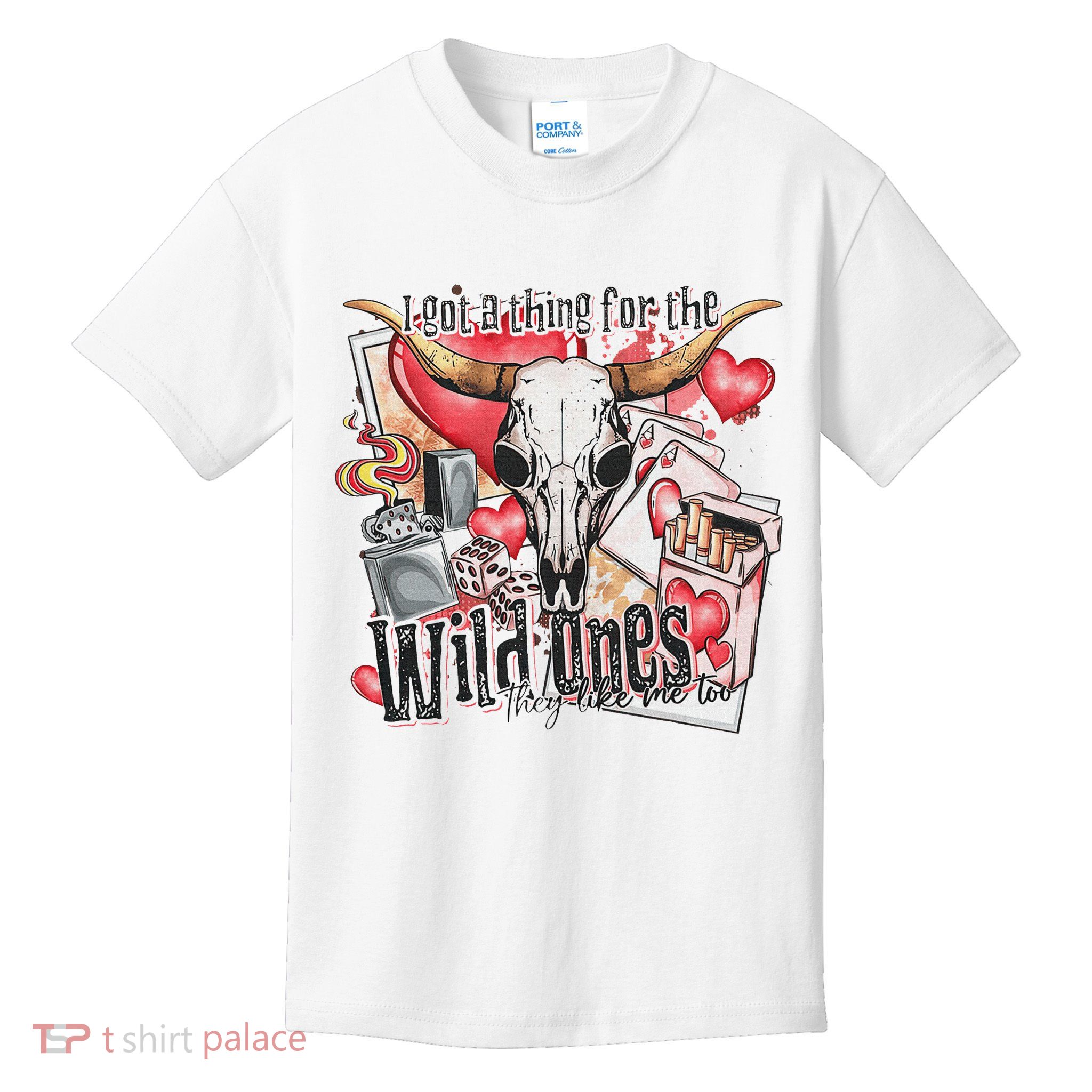 Nashville Party Retro Cowgirl I Got A Thing For The Wild Ones Kids T-Shirt