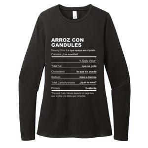 Navidades Puerto Rico Receta Arroz Con Gandules Boricua Gift Womens CVC Long Sleeve Shirt