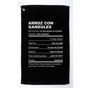 Navidades Puerto Rico Receta Arroz Con Gandules Boricua Gift Platinum Collection Golf Towel