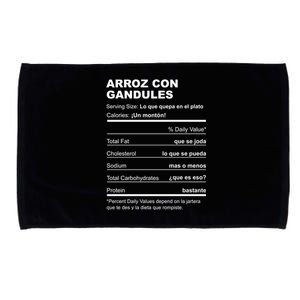 Navidades Puerto Rico Receta Arroz Con Gandules Boricua Gift Microfiber Hand Towel