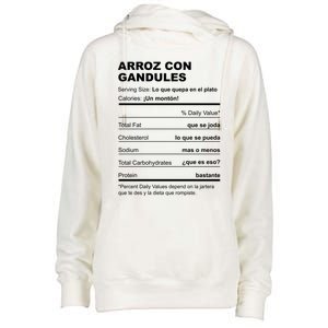 Navidades Puerto Rico Receta Arroz Con Gandules Boricua Gift Womens Funnel Neck Pullover Hood