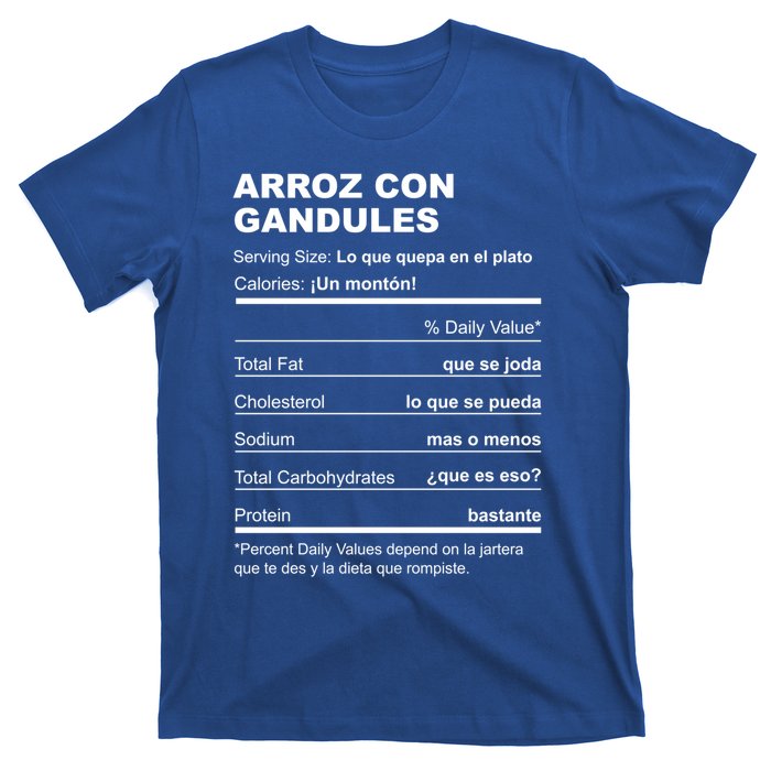 Navidades Puerto Rico Receta Arroz Con Gandules Boricua Gift T-Shirt