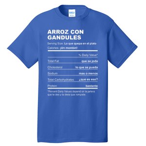 Navidades Puerto Rico Receta Arroz Con Gandules Boricua Gift Tall T-Shirt