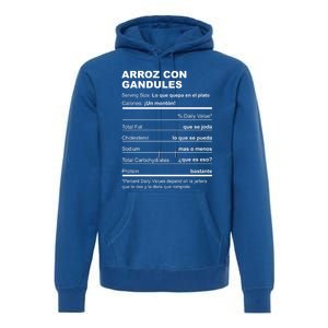 Navidades Puerto Rico Receta Arroz Con Gandules Boricua Gift Premium Hoodie