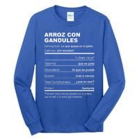 Navidades Puerto Rico Receta Arroz Con Gandules Boricua Gift Tall Long Sleeve T-Shirt