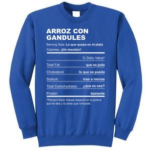 Navidades Puerto Rico Receta Arroz Con Gandules Boricua Gift Tall Sweatshirt