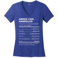 Navidades Puerto Rico Receta Arroz Con Gandules Boricua Gift Women's V-Neck T-Shirt