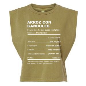 Navidades Puerto Rico Receta Arroz Con Gandules Boricua Gift Garment-Dyed Women's Muscle Tee