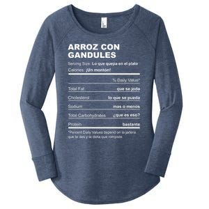 Navidades Puerto Rico Receta Arroz Con Gandules Boricua Gift Women's Perfect Tri Tunic Long Sleeve Shirt