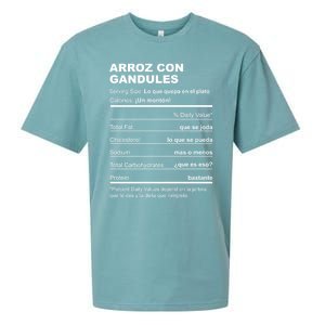 Navidades Puerto Rico Receta Arroz Con Gandules Boricua Gift Sueded Cloud Jersey T-Shirt