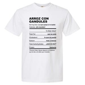 Navidades Puerto Rico Receta Arroz Con Gandules Boricua Gift Garment-Dyed Heavyweight T-Shirt