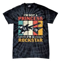 Not Princess Rockstar Vintage Guitar Guitarist Band Player Tie-Dye T-Shirt