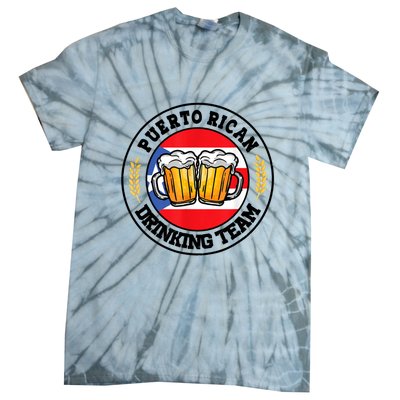 National Puerto Rican Day Puerto Rican Drinking Team Tie-Dye T-Shirt