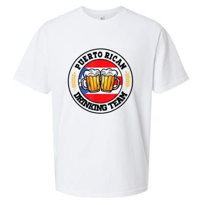 National Puerto Rican Day Puerto Rican Drinking Team Sueded Cloud Jersey T-Shirt